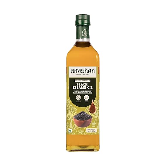 Anveshan Wood Pressed Black Sesame Oil