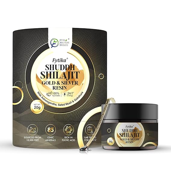 Fytika Shuddh Shilajit Gold and Silver Resin