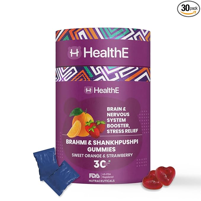 HealthE Brahmi & Shankhapushpi Gummies