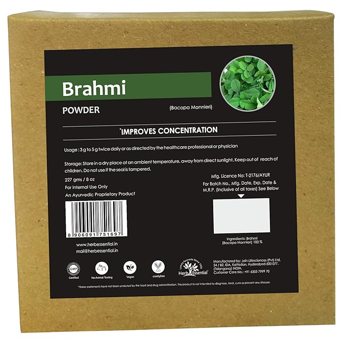 Herb Essential Organic Brahmi Powder