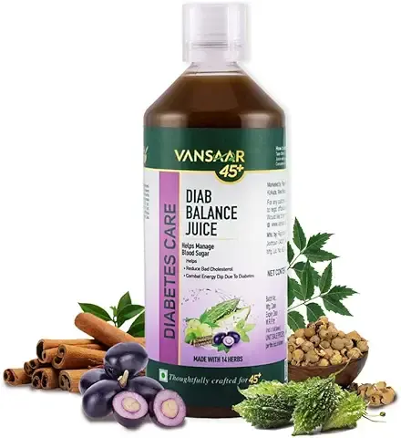 Vansaar 45+ Diab Balance Juice, 1L | Ayurvedic Diabetic Care Juice 