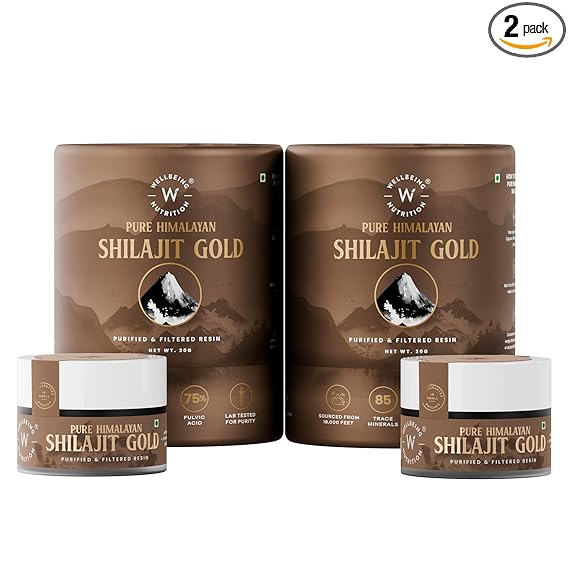 Wellbeing Nutrition Pure Himalayan Shilajit Gold Resin